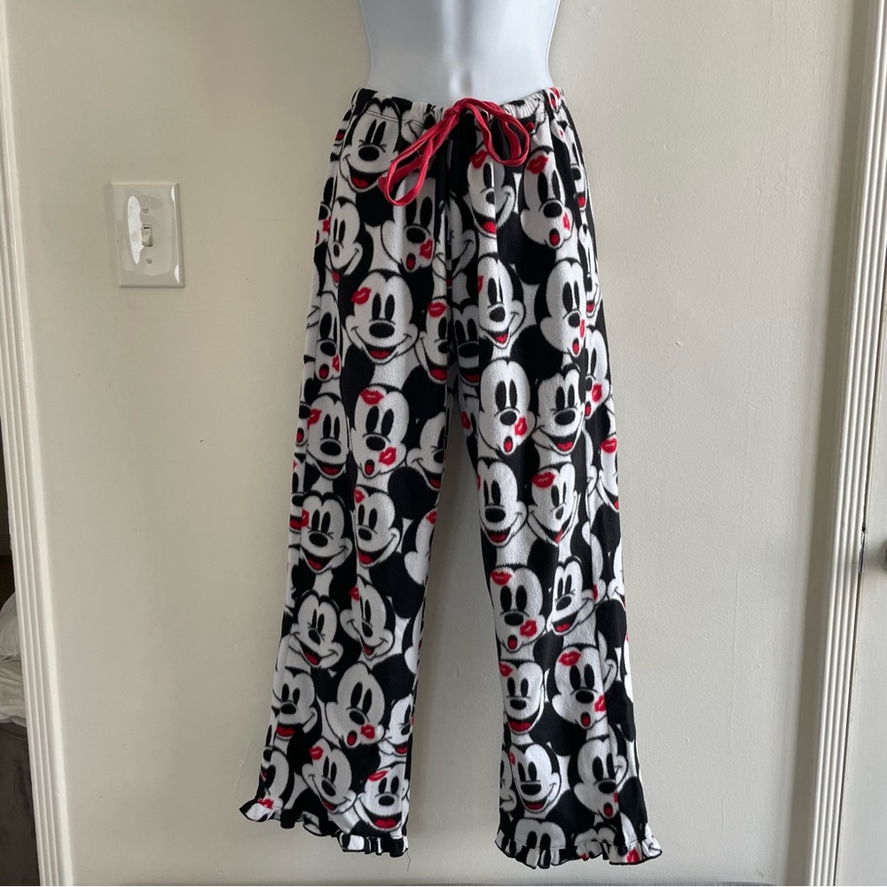 Minnie Mouse Disney Fleece Sleep Pants | Valentine’s Day Kisses | Women’s Small